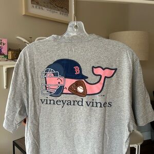 Vineyard Vines Boston Red Sox Heather Gray Tee
